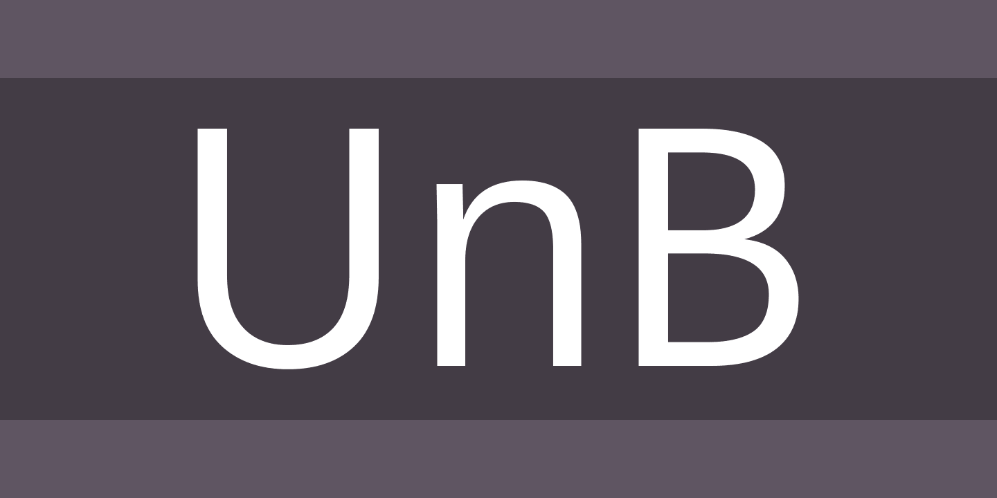 Шрифт UnB